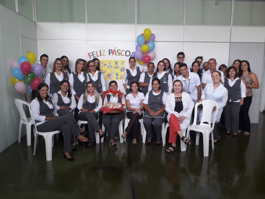 Colaboradores da Unimed Andradina comemoram Páscoa