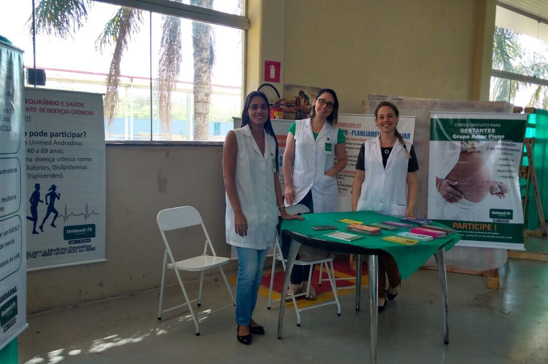 Medicina Preventiva da Unimed Andradina participa de SIPAT da JBS
