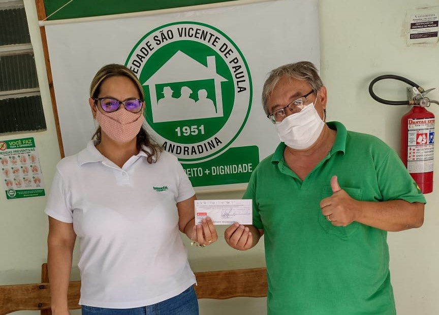 Unimed Andradina realiza doação para o Asilo São Vicente de Paula