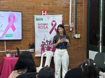  Outubro Rosa: palestra para colaboradores reforça prevenção e inspira com relato de superação