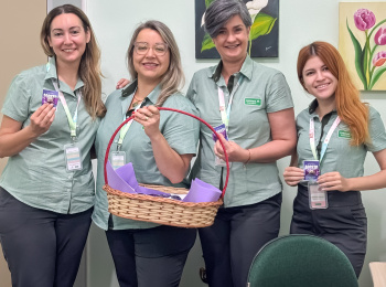 Unimed Andradina realiza ação de conscientização sobre o Agosto Lilás
