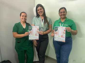 Unimed Andradina reforça a importância da higiene das mãos em ação com colaboradores