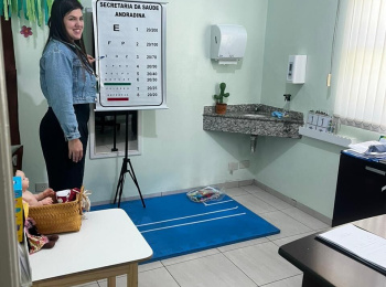 Unimed Andradina realiza ação de saúde ocular para colaboradores