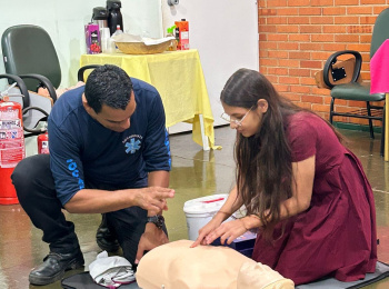 Colaboradores participam de curso de formação da Brigada de Incêndio e Emergência