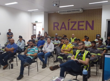 Unimed Andradina realiza palestra na Usina Raízen