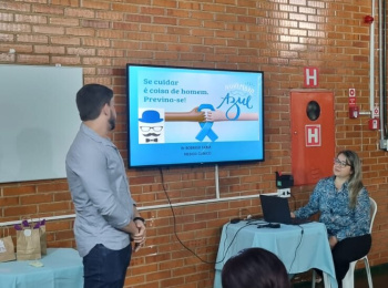 Novembro Azul é tema de palestra aos colaboradores da Unimed Andradina