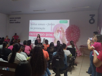 Unimed Andradina ministra palestra sobre Outubro Rosa na Usina Raízen