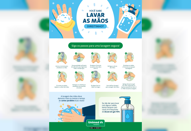 Higienização das mãos: um gesto simples que salva vidas