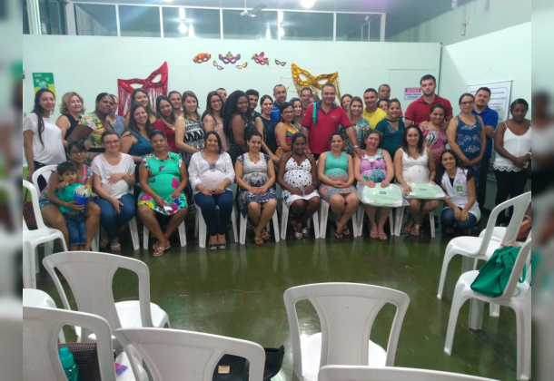 Oficina de banho para bebês