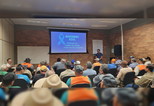  Palestra Novembro Azul na Usina Ypê: cuidado e informação para a saúde do homem