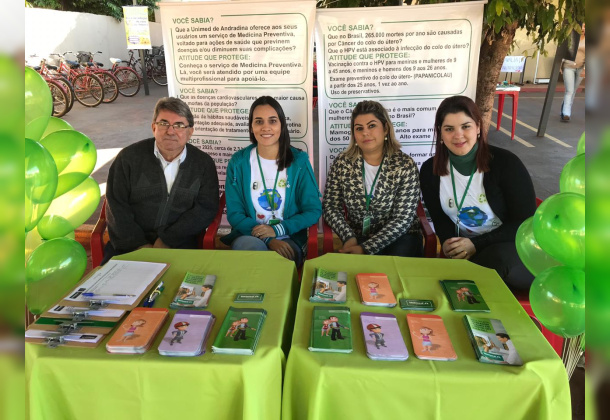 Viver Bem da Unimed Andradina participa da Feira de Saúde de Itapura