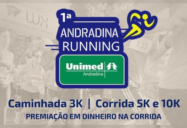 Últimos dias para se inscrever na 1ª Andradina Running Unimed