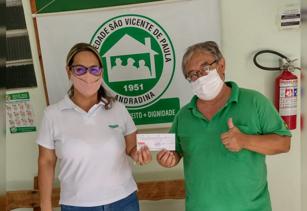 Unimed Andradina realiza doação para o Asilo São Vicente de Paula